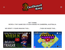 Tablet Screenshot of cardboardkeep.com